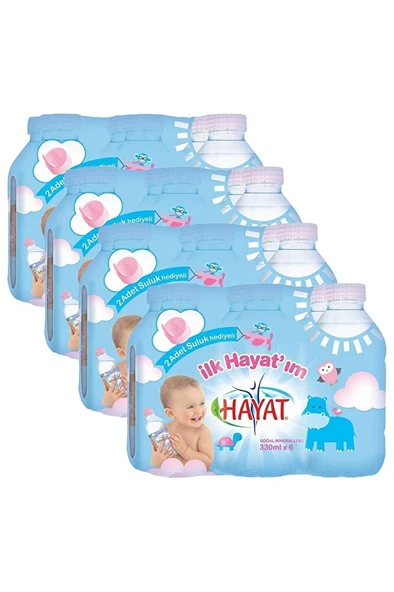 HAYAT BEBEK DOĞAL MİNERALLİ BEBEK SUYU 330 ML 24 ADET ürün görseli 1