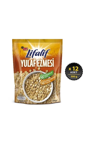 Lifalif Yulaf Ezmesi 500 gr X 12 Adet ürün görseli 1