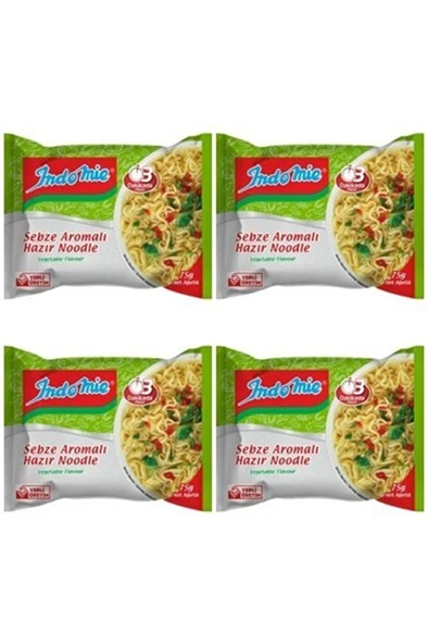 İndomıe Paket Sebzeli Noodle 75gr 4 Adet ürün görseli 1