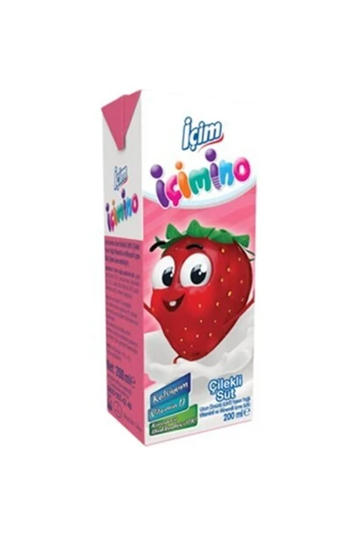 200 ml Çilekli Süt X 27li - Resim 2