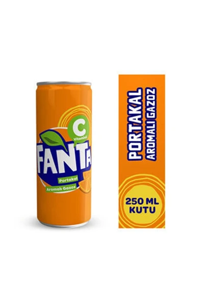 FANTA Portakal Aromalı Gazoz 250 Ml Kutu 6*250 ML ürün görseli 1