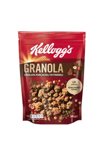 Kellogg Granola Çikolata Parçacıklı ve Fındıklı 340 G ürün görseli 1