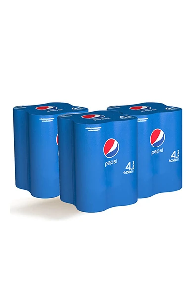 PEPSİ Cola Kutu 4x250 ml x 3 Adet ürün görseli 1