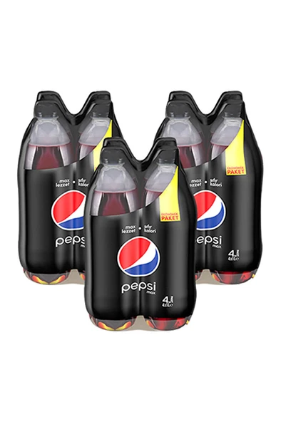 PEPSİ Max Cola Pet 4x1 lt x 3 Adet ürün görseli 1