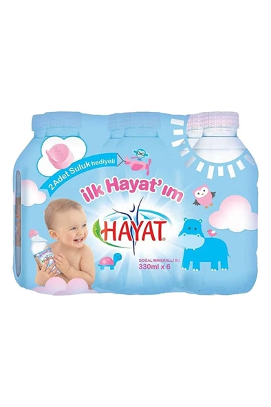 HAYAT BEBEK DOĞAL MİNERALLİ BEBEK SUYU 330 ML 6 ADET ürün görseli 1