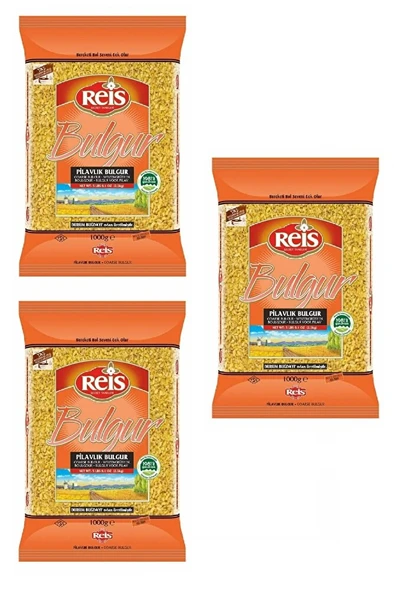 REİS Pilavlık Bulgur 1 Kg X 3 Adet ürün görseli 1