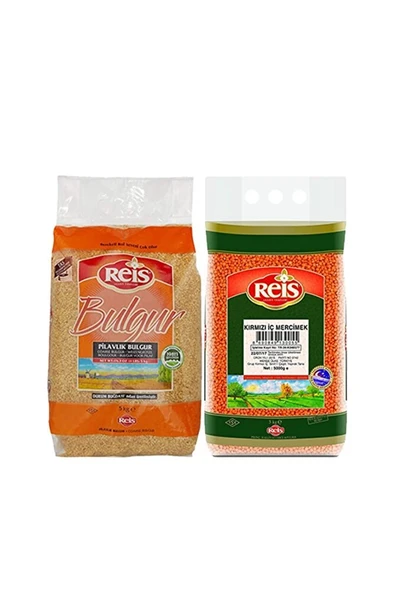 Kırmızı Mercimek Ve Pilavlık Bulgur 5 Kg ürün görseli 1