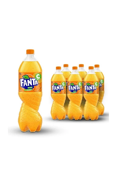 FANTA PORTAKAL 1 Litre, 6'lı Paket ürün görseli 1