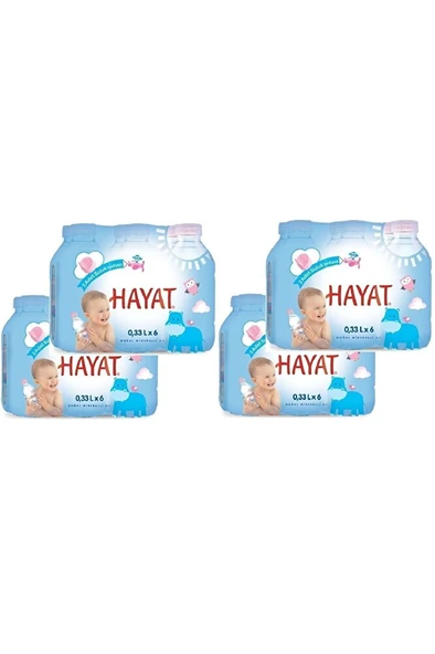 HAYAT BEBEK DOĞAL MİNERALLİ BEBEK SUYU 330 ML 24 ADET ürün görseli 1