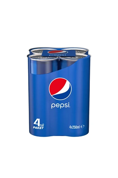 Pepsi Cola Kutu Kola 4X250 ML. ürün görseli 1