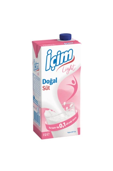 İÇİM Light Süt 1 L * 10 Adet ürün görseli 1