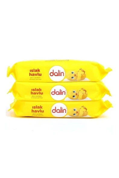 Dalin Klasik 3'lü Islak Havlu 3*56 Adet - Resim 3