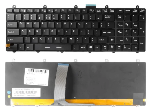 Monster Tulpar T5 V1.4.1 Notebook Klavyesi, Laptop Tuş Takımı (Siyah TR) ışıklı ürün görseli 1