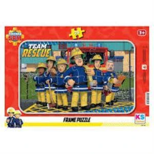 KS GAMES FRAME PUZZLE 24 PARCA FIREMAN SAM FRS 704 ürün görseli 1