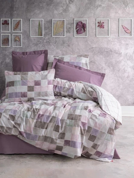 Cotton Box Minimal Maro Çift Kişilik Nevresim Takımı ürün görseli 1