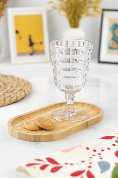 Allegra  Şeffaf Kadeh Bardak - 450 ml Tekli Akrilik Malzeme - Cam Değildir Kırılmaya Dayanıklı ürün görseli 1