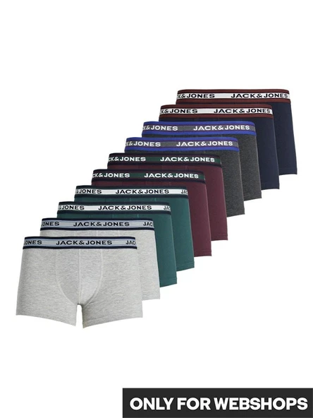 Jack Jones Solıd 10 Lu Paket Erkek Boxer 12189937 ürün görseli 1