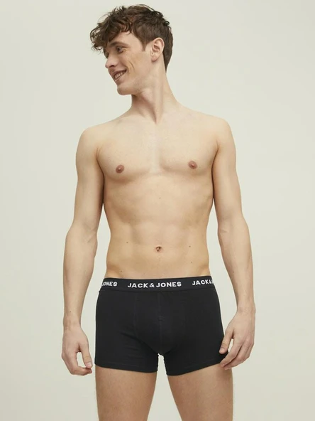 Jack Jones Solıd 10 Lu Paket Erkek Boxer 12189937 - Resim 3