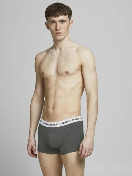 Jack Jones Solıd 12 Li Paket Erkek Boxer 12189935 - Resim 2