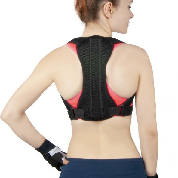 New Design Kamburluk Önleyici Balenli Spor Dik Duruş Korsesi Bel Omuz Sırt Kemeri Aparatı ürün görseli 1