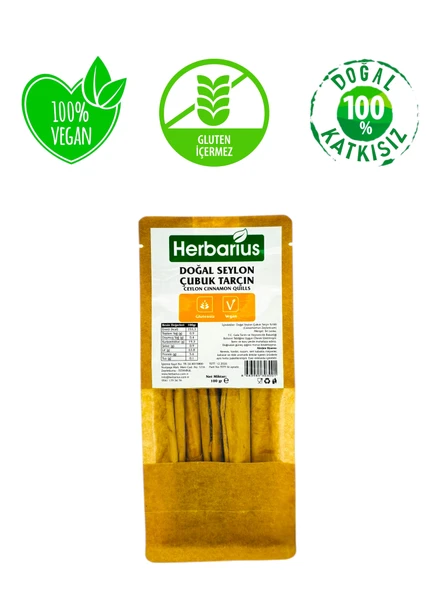 Herbarius Doğal Seylon (Seylan) Çubuk Tarçın 100 gr ürün görseli 1