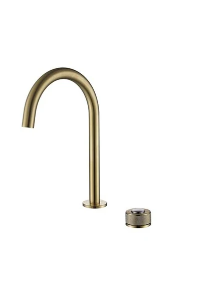 NEWARC STEP 2 DELİKLİ ÇANAK TİPİ LAVABO BATARYASI ALTIN ürün görseli 1