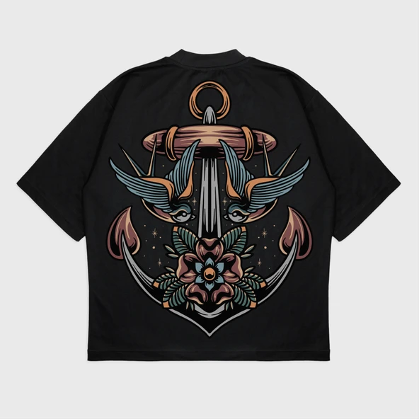 Oversize 'Anchor' T-Shırt ürün görseli 1