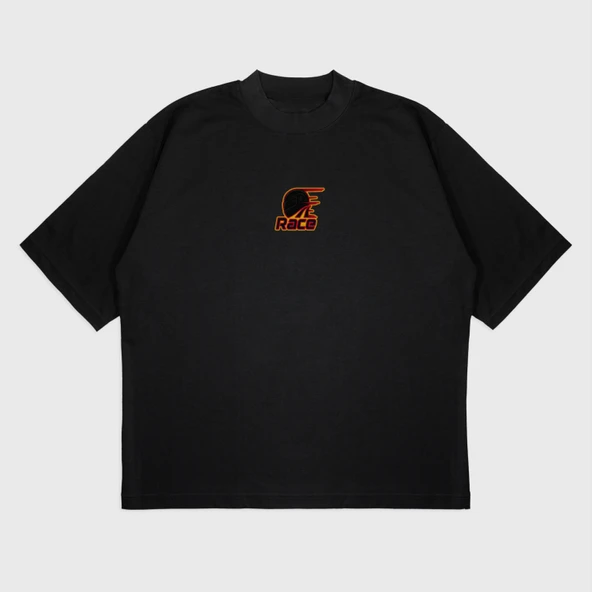 Oversize 'Nıght Ride' T-Shırt - Resim 2