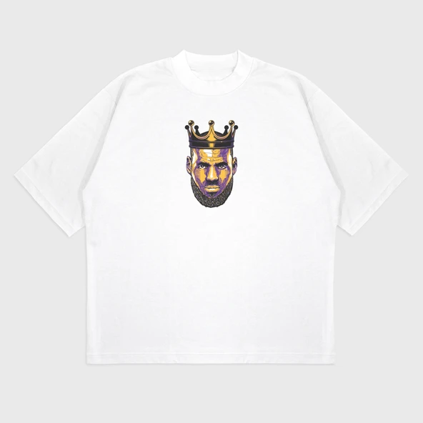 Oversize 'Lebron James' Baskılı T-Shırt ürün görseli 1