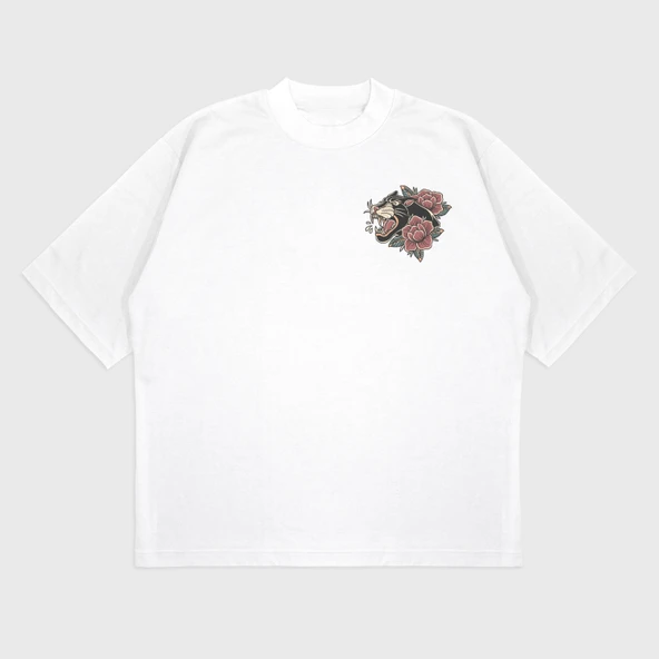 Oversize 'Royal' T-Shırt - Resim 4