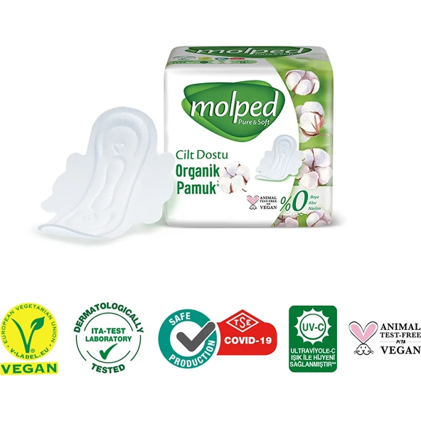 Molped Pure&Soft Hijyenik Ped Normal 46 Adet Mega Pk - Resim 5