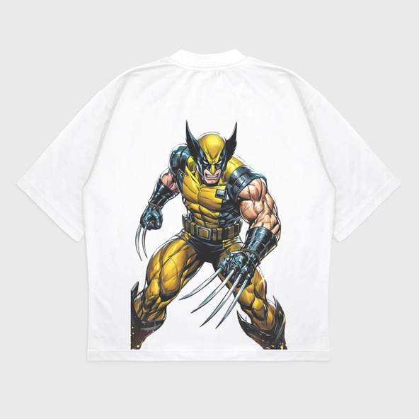 Oversize 'Wolverine' Baskılı T-Shırt ürün görseli 1