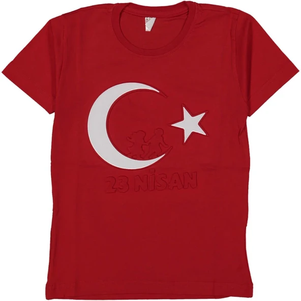 Bayrak Baskılı Çocuk Tişört BGL-ST04549 - Resim 2