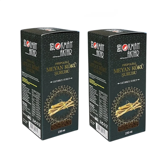 Propolisli Meyan Kökü Şurubu 230 ml, 2 Adet, DVD Lokman Aktar ürün görseli 1