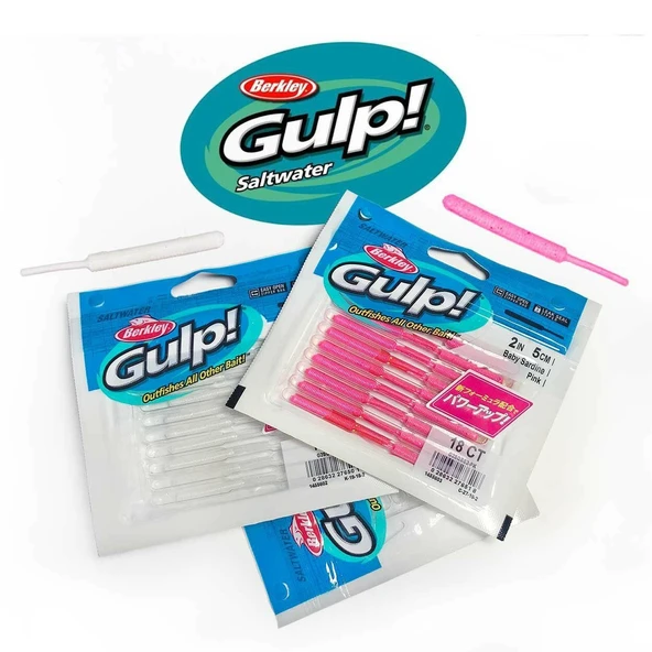 Berkley Gulp Baby Sardine Clear Kabura Green 2inc 5cm 18P ürün görseli 1