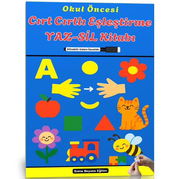 Okul Öncesi Cırt Cırtlı Eşleştirme YAZ-SİL Kitabı ürün görseli 1
