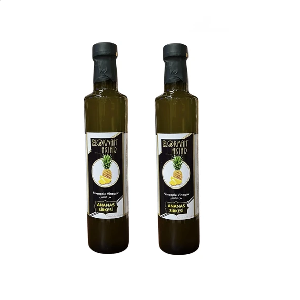 Ananas Sirkesi, Katkısız, 500ml 2 Adet, DVD Lokman Aktar ürün görseli 1