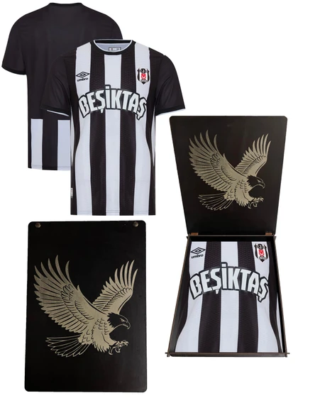 Beşiktaş Orijinal Lisanslı Kartal Ahşap Kutulu Çubuklu Forma ürün görseli 1