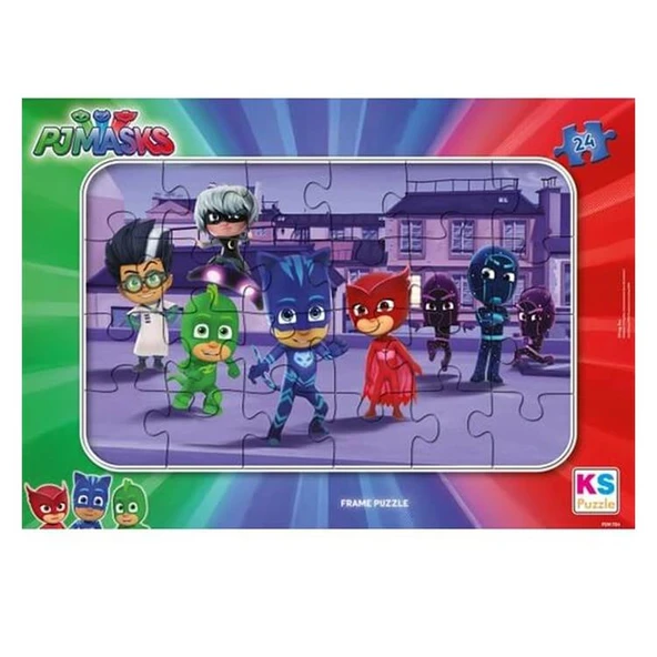 KS GAMES FRAME PUZZLE 24 PARCA PJ MASKS ürün görseli 1