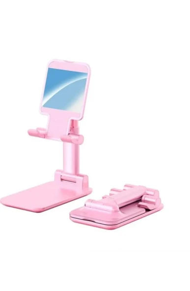 Sarossa Masa Üstü Telefon Ve Tablet Tutucu Pembe - Resim 2
