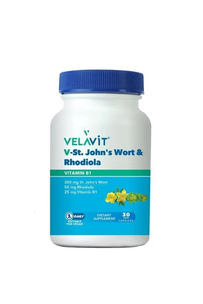 Velavit V-St.Johns Wort Rhodiola 30 Kapsül ürün görseli 1