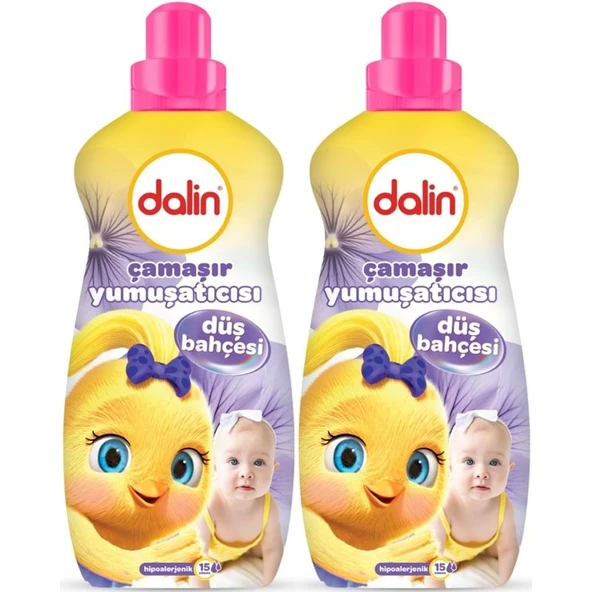 Dalin Çamaşır Yumuşatıcı 1500ML Düş Bahçesi (2 Li Set) (Bebeklere Özel) ürün görseli 1