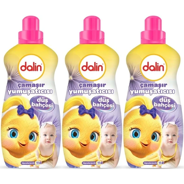 Dalin Çamaşır Yumuşatıcı 1500ML Düş Bahçesi (3 Lü Set) (Bebeklere Özel) ürün görseli 1