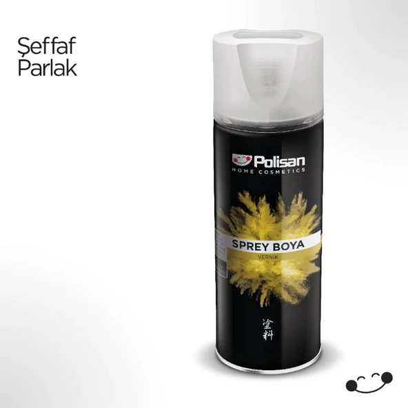 Polisan Akrilik Sprey Boya 400 ml Parlak Vernik ürün görseli 1