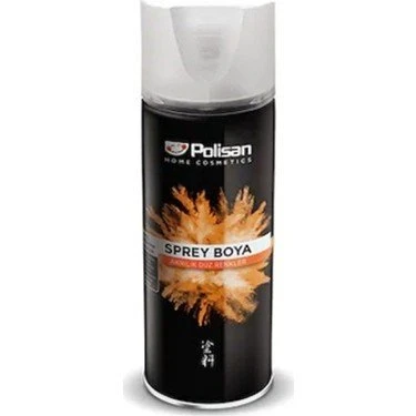 Polisan Akrilik Sprey Boya 400 ml Mat Beyaz ürün görseli 1