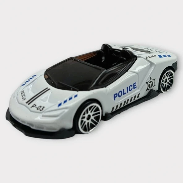 Metal Mini Polis Arabası  8 cm - Polis - 6 ürün görseli 1