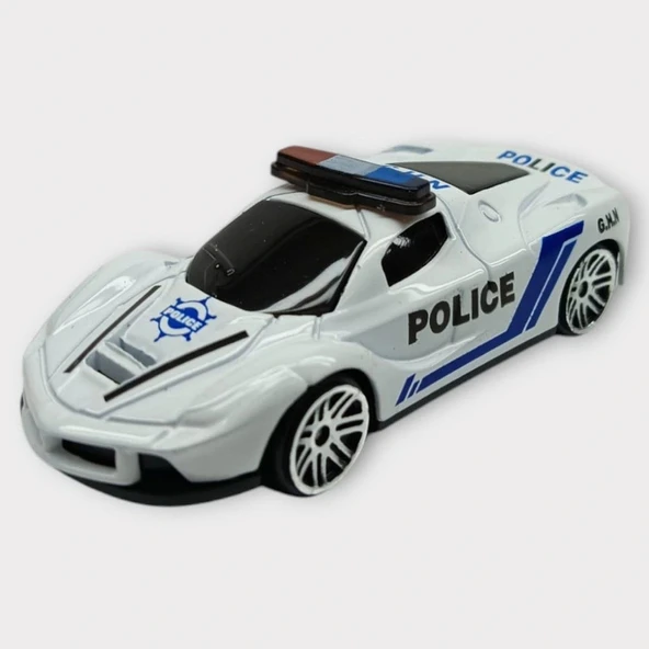 Metal Mini Polis Arabası  8 cm - Polis - 7 ürün görseli 1