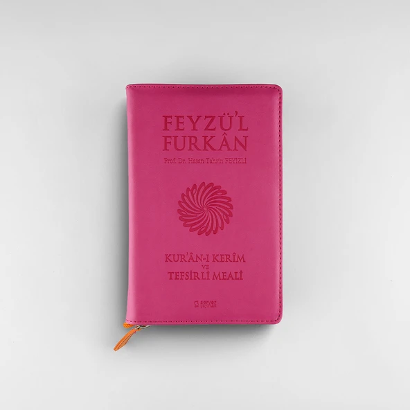 Feyzü'l Furkan Kur'an-ı Kerim Ve Tefsirli Meali (CEP BOY - FERMUARLI) Pembe ürün görseli 1