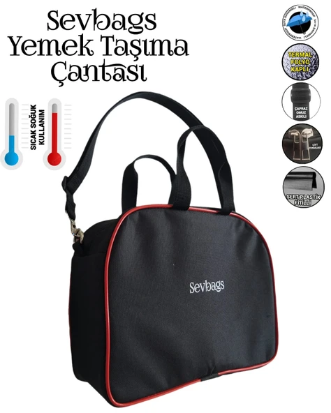 YEMEK TAŞIMA TERMAL TERMOS ÇANTASI ürün görseli 1