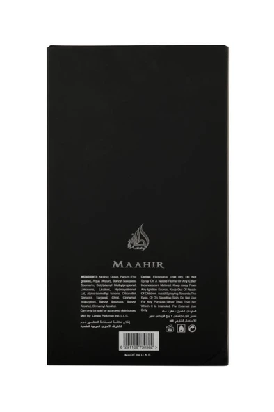 Lattafa Maahir Black Edition 100 ml Parfüm - Resim 4